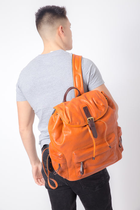 Large Unisex Dual Fabric Backpack