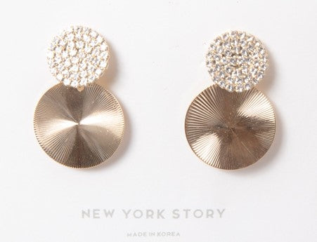 Two-tone earrings