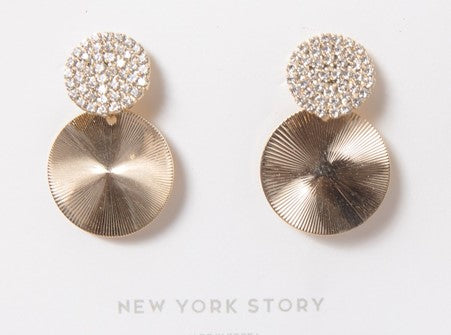 Two-tone earrings