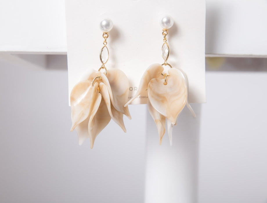 Faux pearl earrings