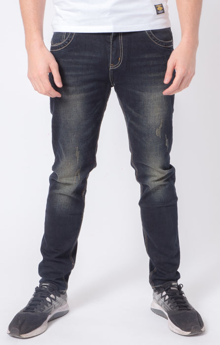 Men Straight Washed Jeans