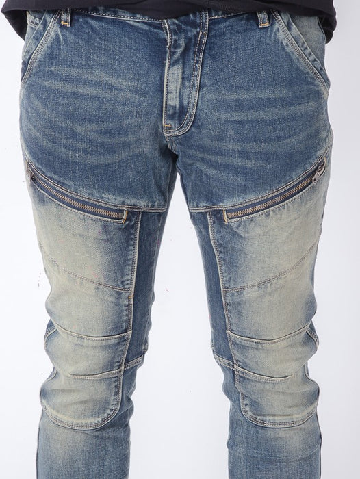 Men Slim Fit Utility Jeans