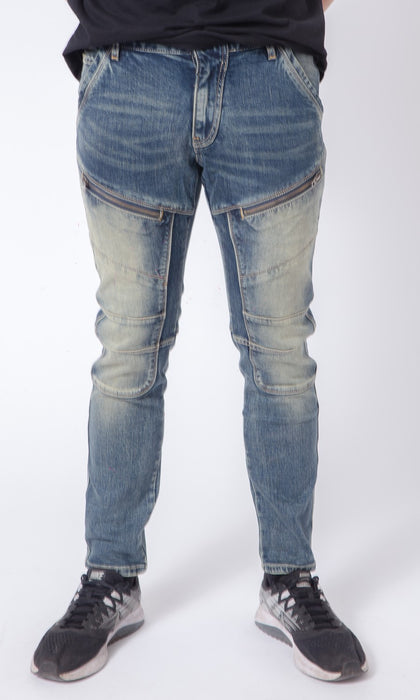 Men Slim Fit Utility Jeans