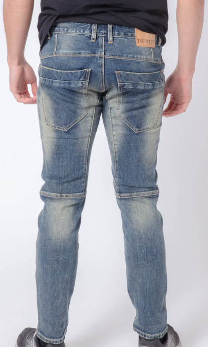 Men Slim Fit Utility Jeans